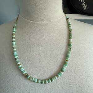 Seafoam Opal Necklace - Water Resistant - Long Lost Jewlery